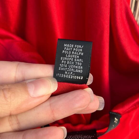 Ralph Lauren Black Label Red Chain Halter Dress Size 6 - Picture 12 of 12